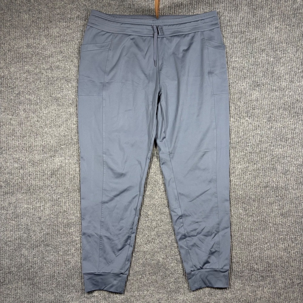 32 Degrees Heat Joggers Mens L Gray Active Joggers Pants Drawstring Elastic